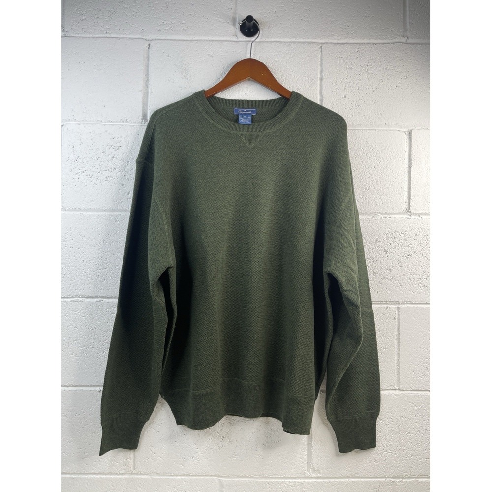 Faconnable‎ Mens 100% Merino Wool Crew Neck Sweater Size XXL Classic Timeless